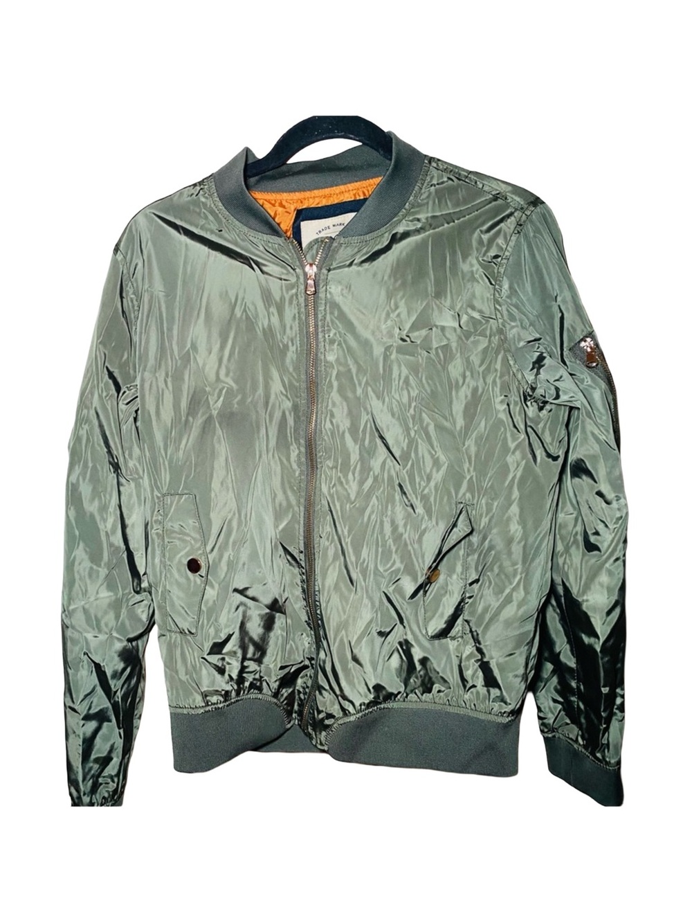 Ci‎ Sono Originals Bomber Jacket Women Olive Green Full zip, L